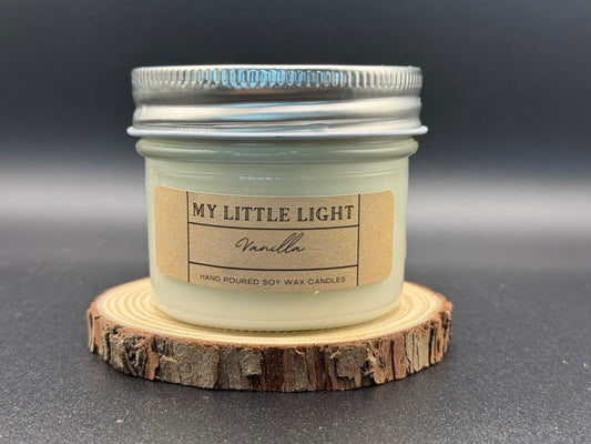 Vanilla 4 oz Mason Jar Candle – Hand-Poured & Homemade