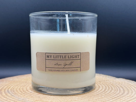 Hand-Poured 9 oz Glass Jar Candle – Lovespell